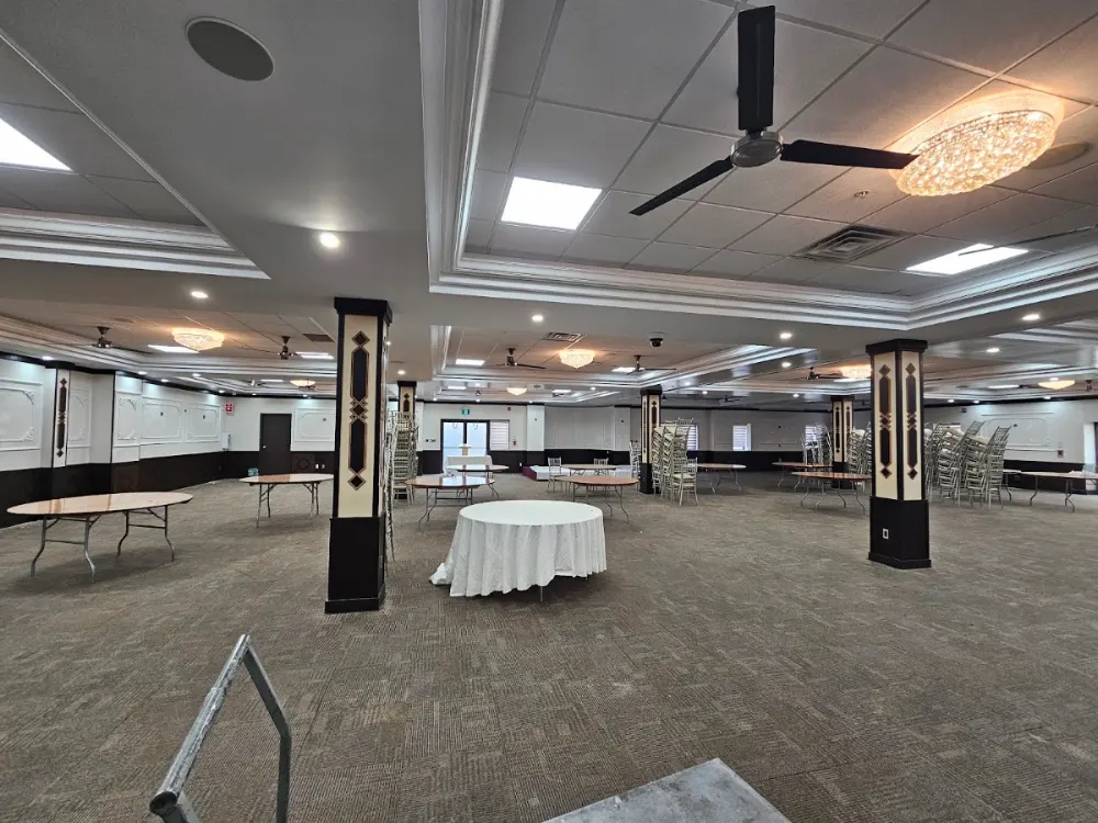 Large event hall after a commercial interior painting project in the GTA